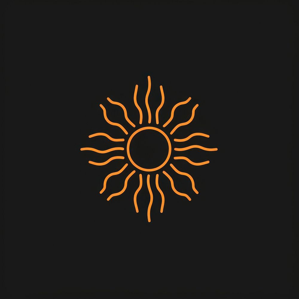 Sun icon astronomy outdoors emblem.