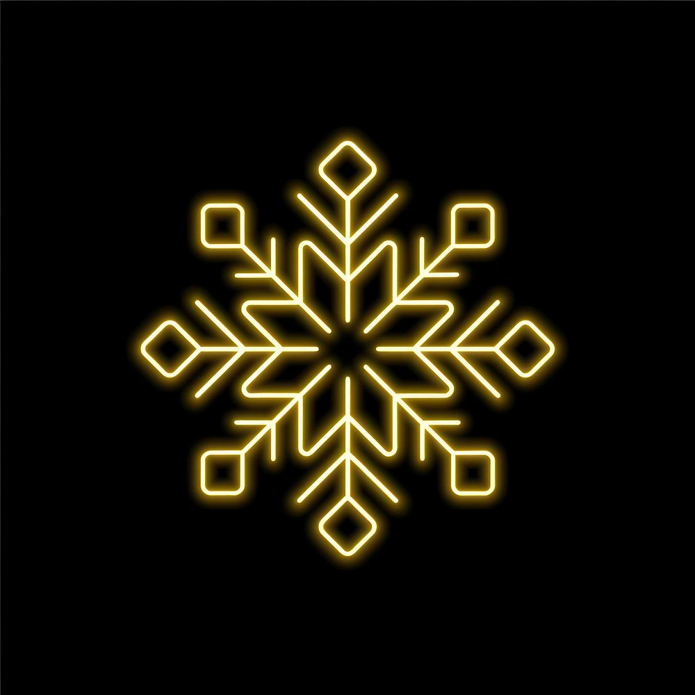 Snowflake icon yellow outdoors nature.