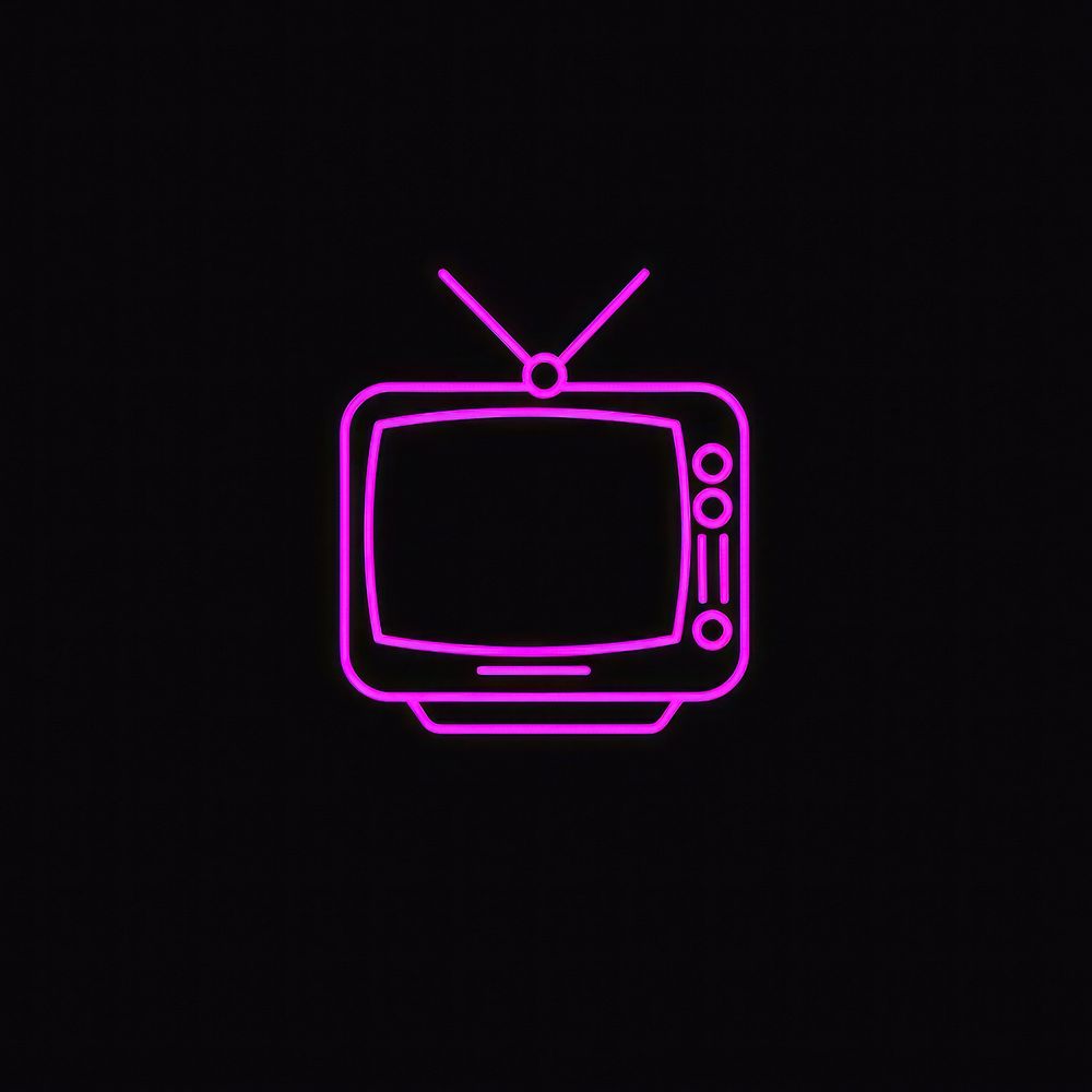 Tv icon electronics television blackboard.