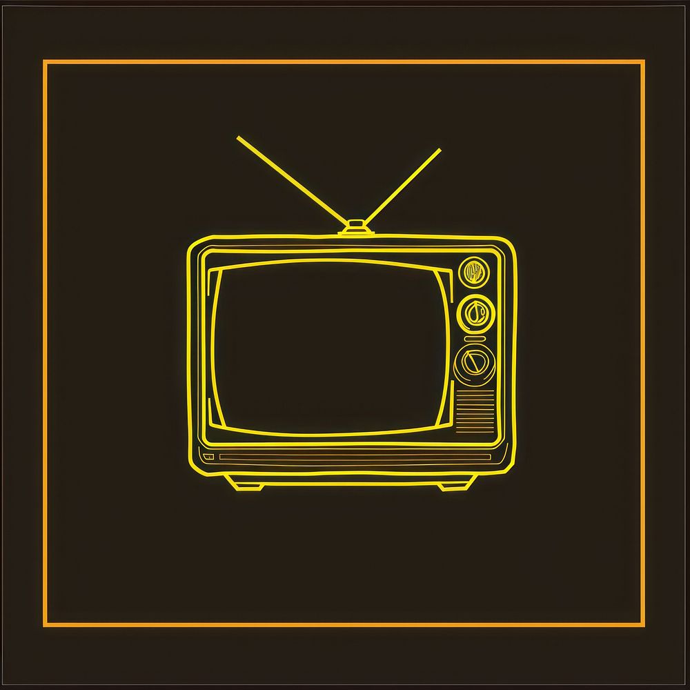 Tv icon electronics television blackboard.