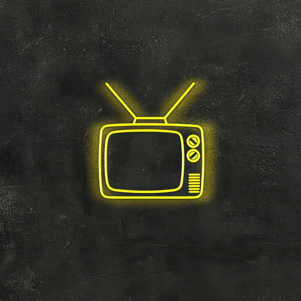 Tv icon electronics blackboard television.