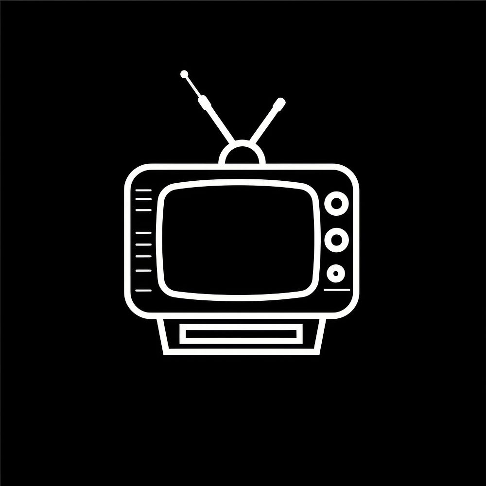 Tv icon electronics television .