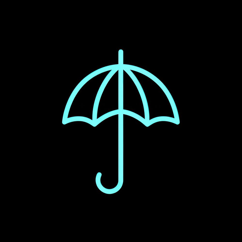 Umbrella icon symbol canopy cross.