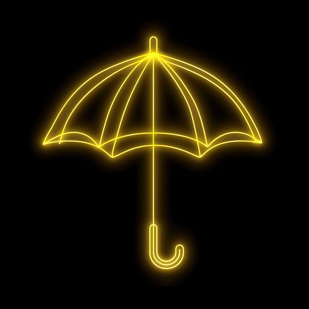 Umbrella icon astronomy lighting outdoors.