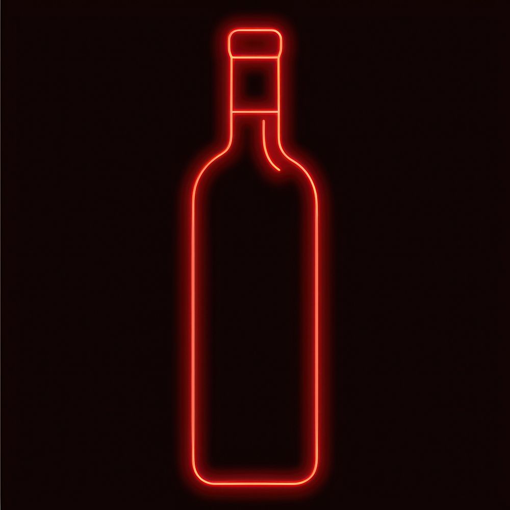 Wine bottle icon beverage alcohol ketchup.
