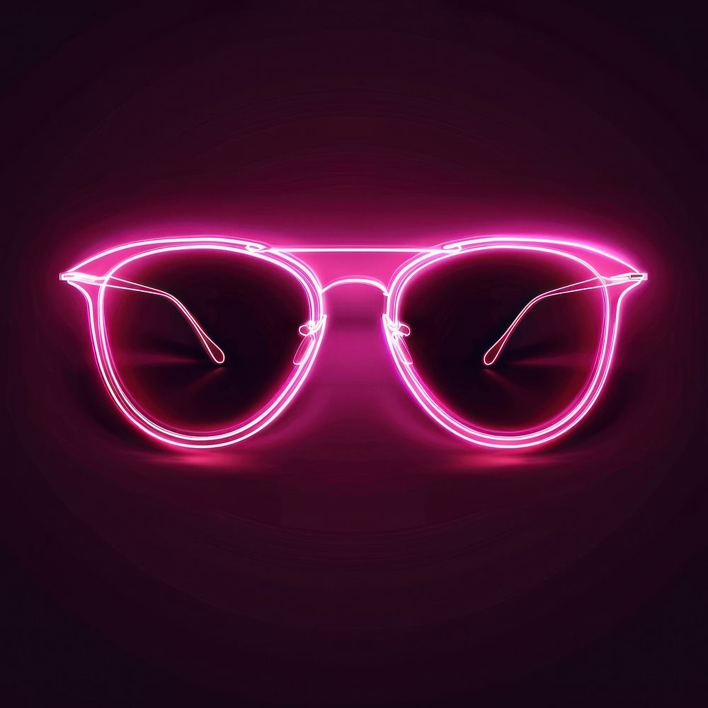 Pink 3d icon Sunglasses neon accessories.