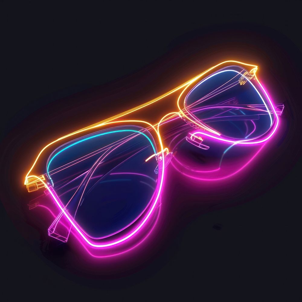 3d icon Sunglasses neon accessories accessory.