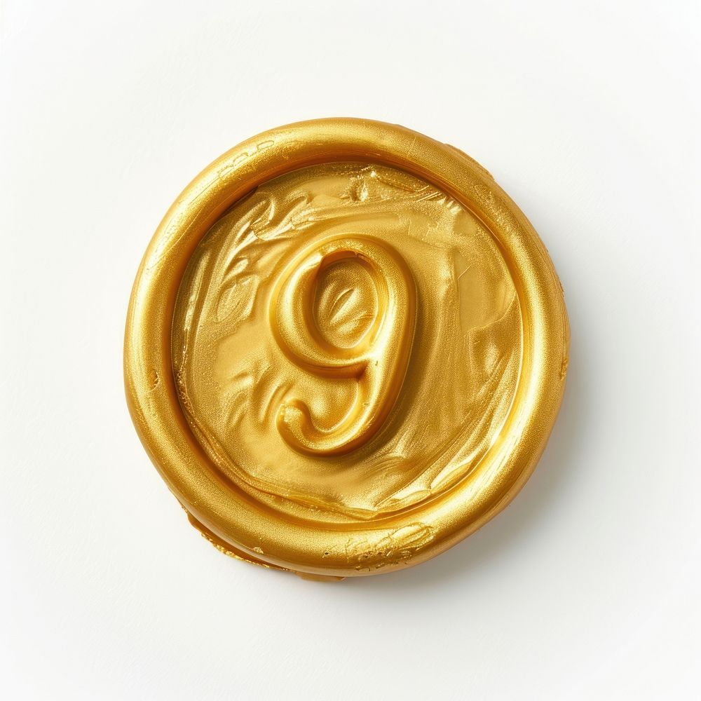 Letter number 9 accessories accessory wax seal.