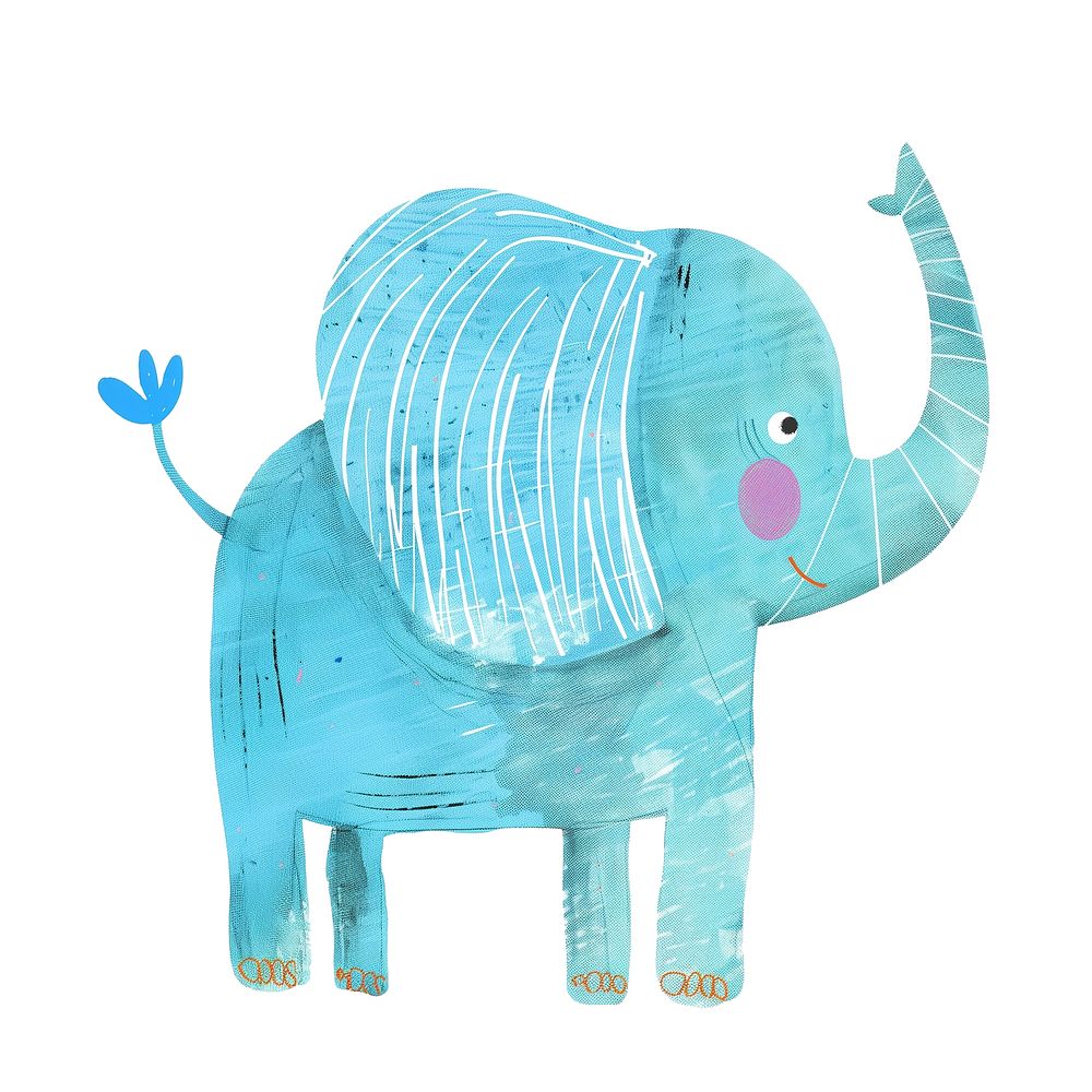 Cute elephant animal illustration