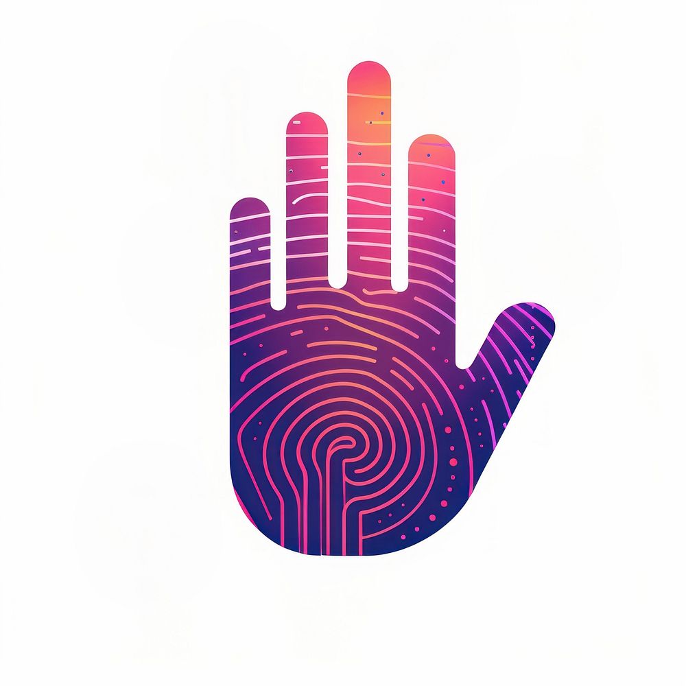 Cyber-security purple logo.