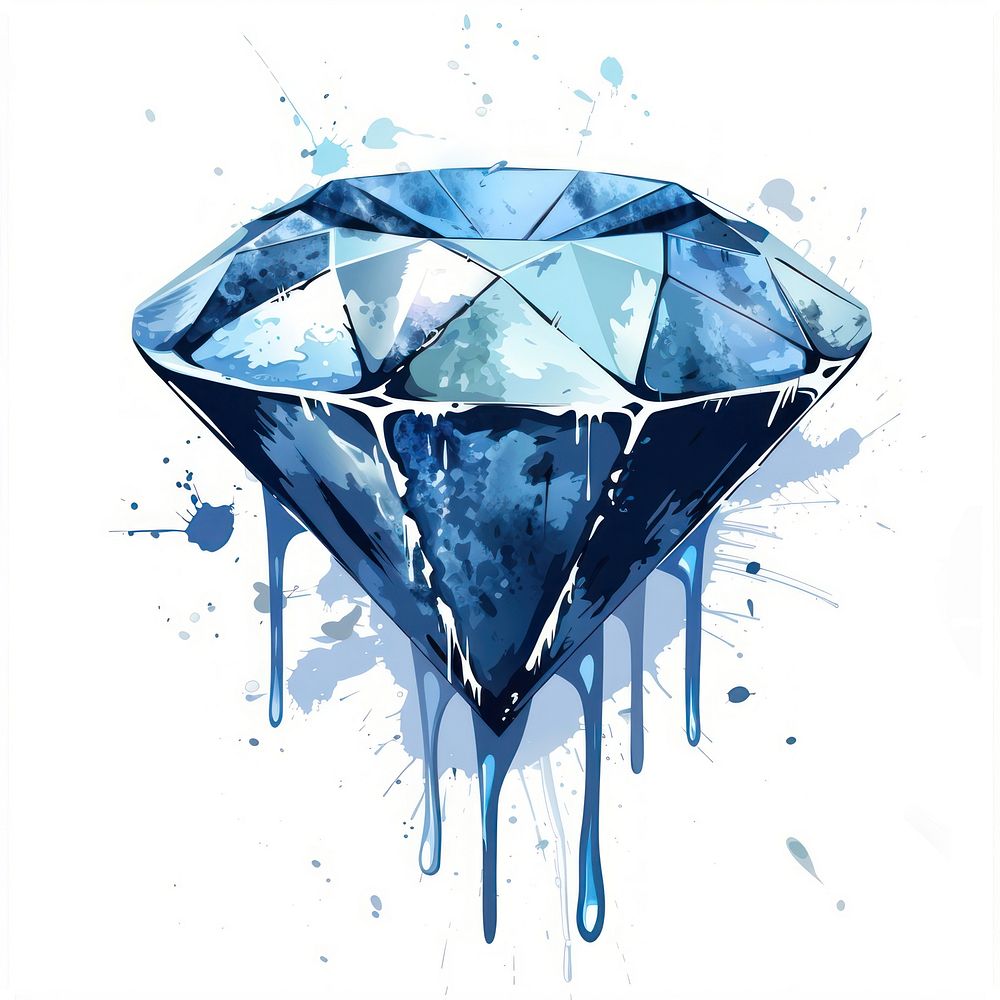 Graffiti blue diamond accessories accessory gemstone.