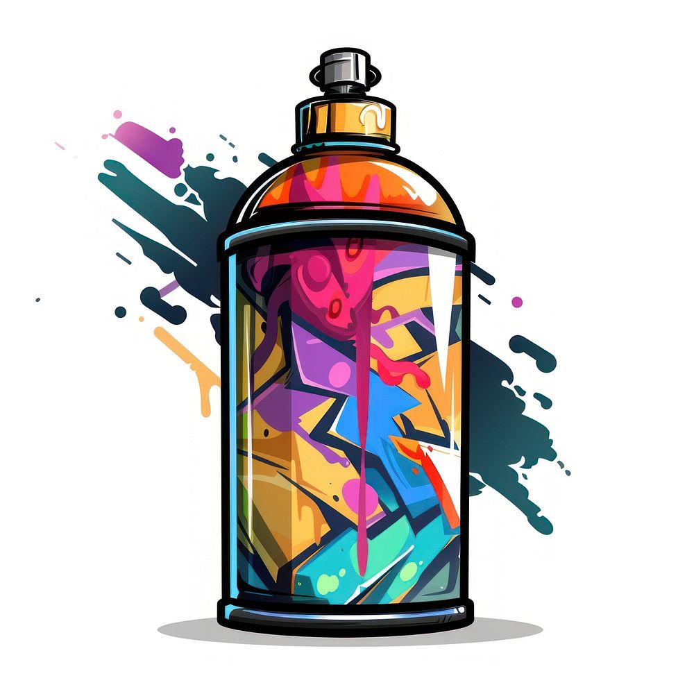 Graffiti game art bottle shaker.