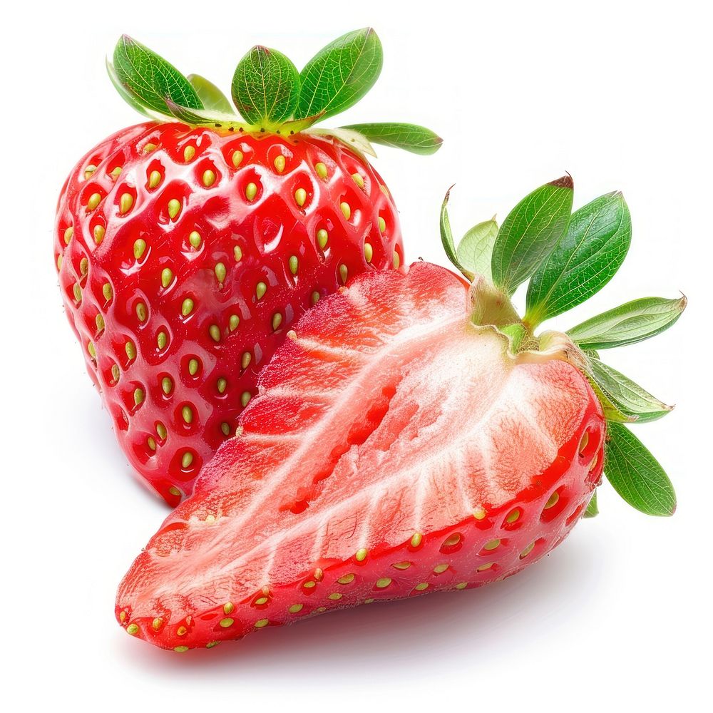 Strawberry fruit plant food.