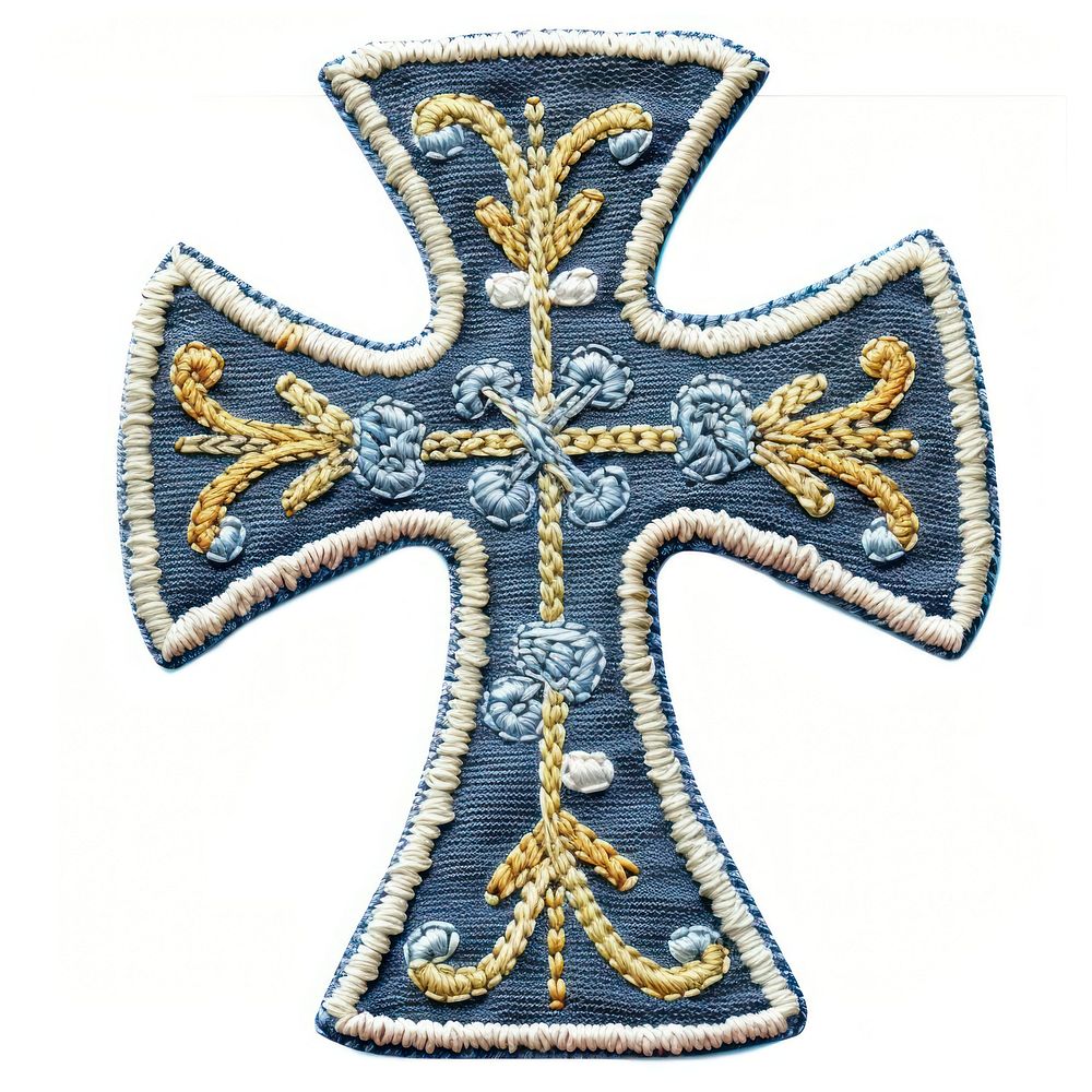 Cross symbol crucifix white background.