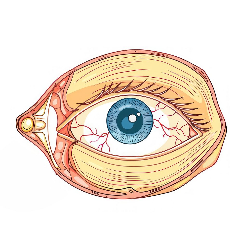 Eye anatomy icon illustrated accessories accessory.