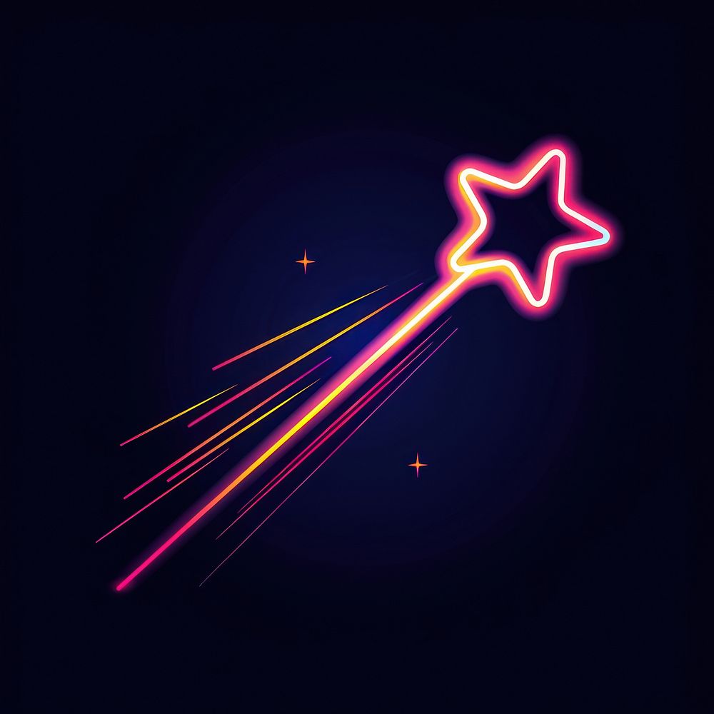 Falling star light laser.