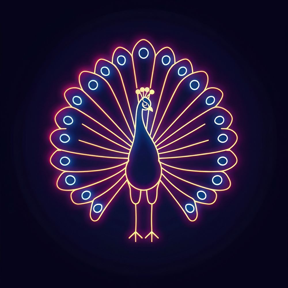 Peacock light night line.