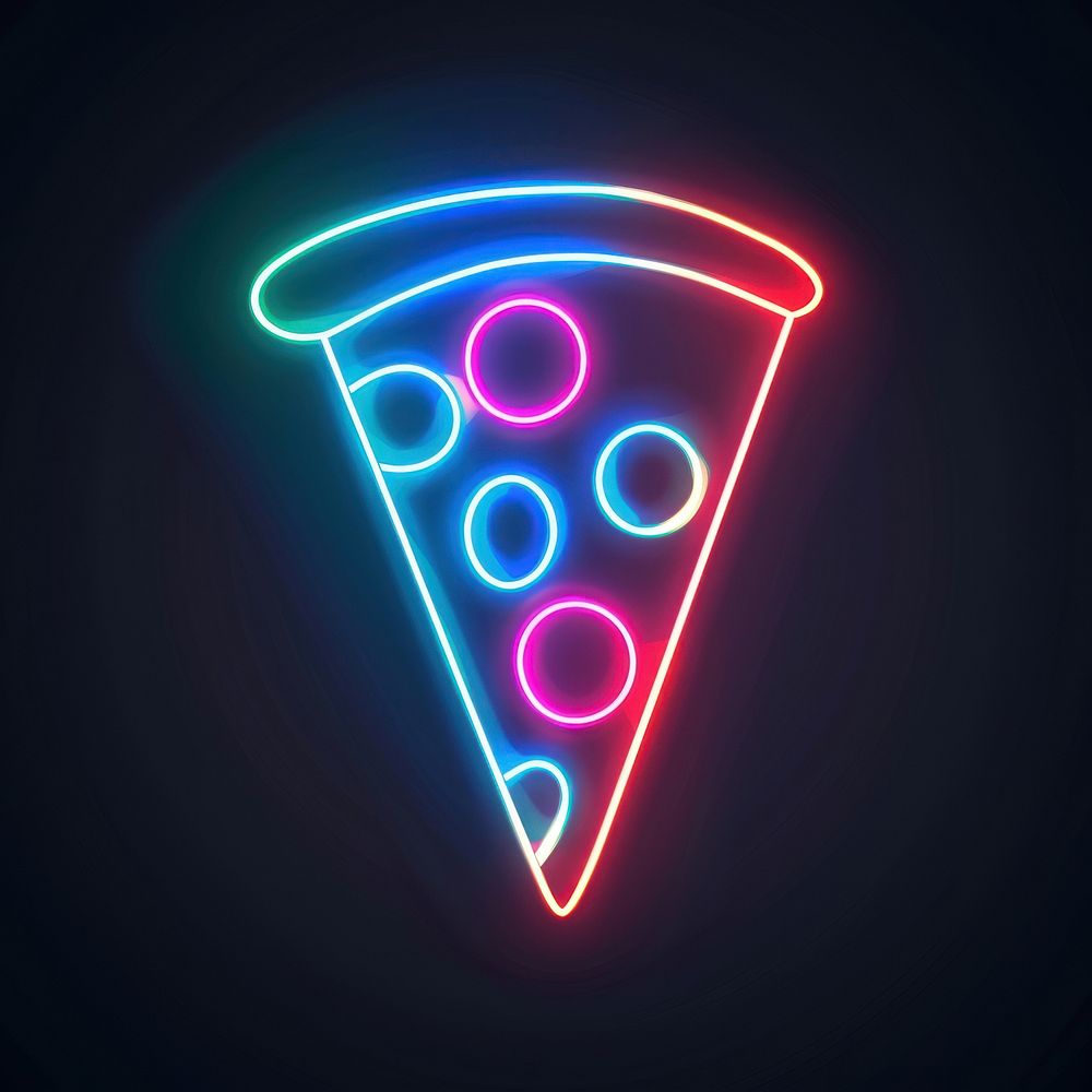 Pizza neon light.
