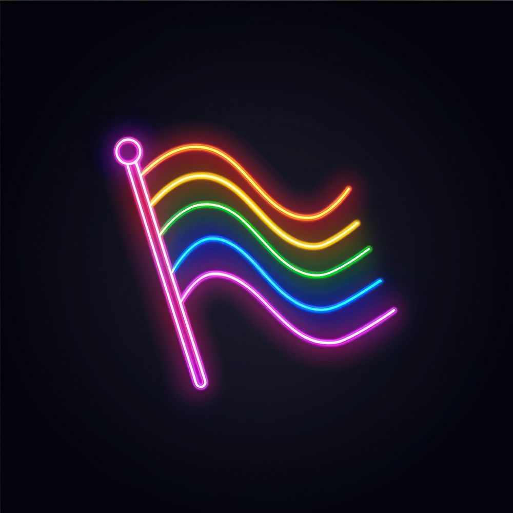 Pride flag neon astronomy outdoors. | Premium Photo Illustration - rawpixel