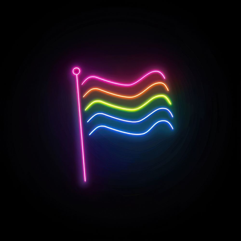 Pride flag neon light. | Premium Photo Illustration - rawpixel