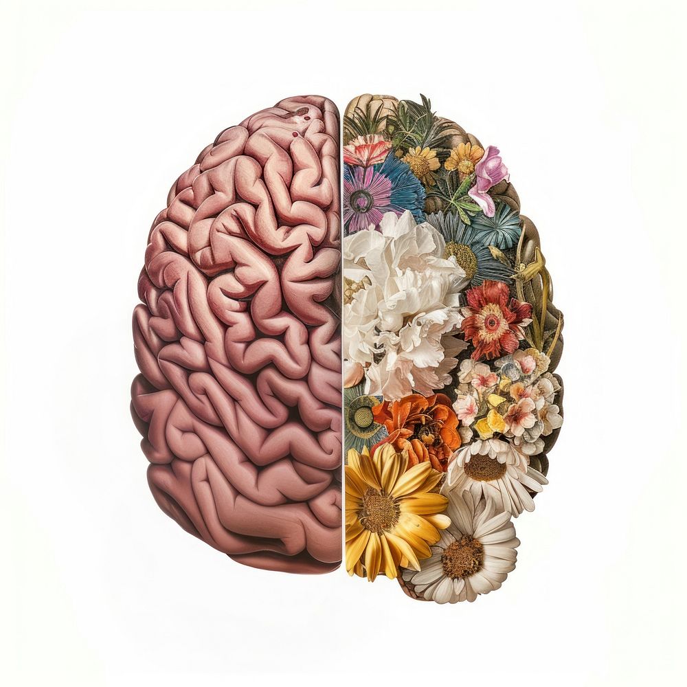Flower plant brain accessories.