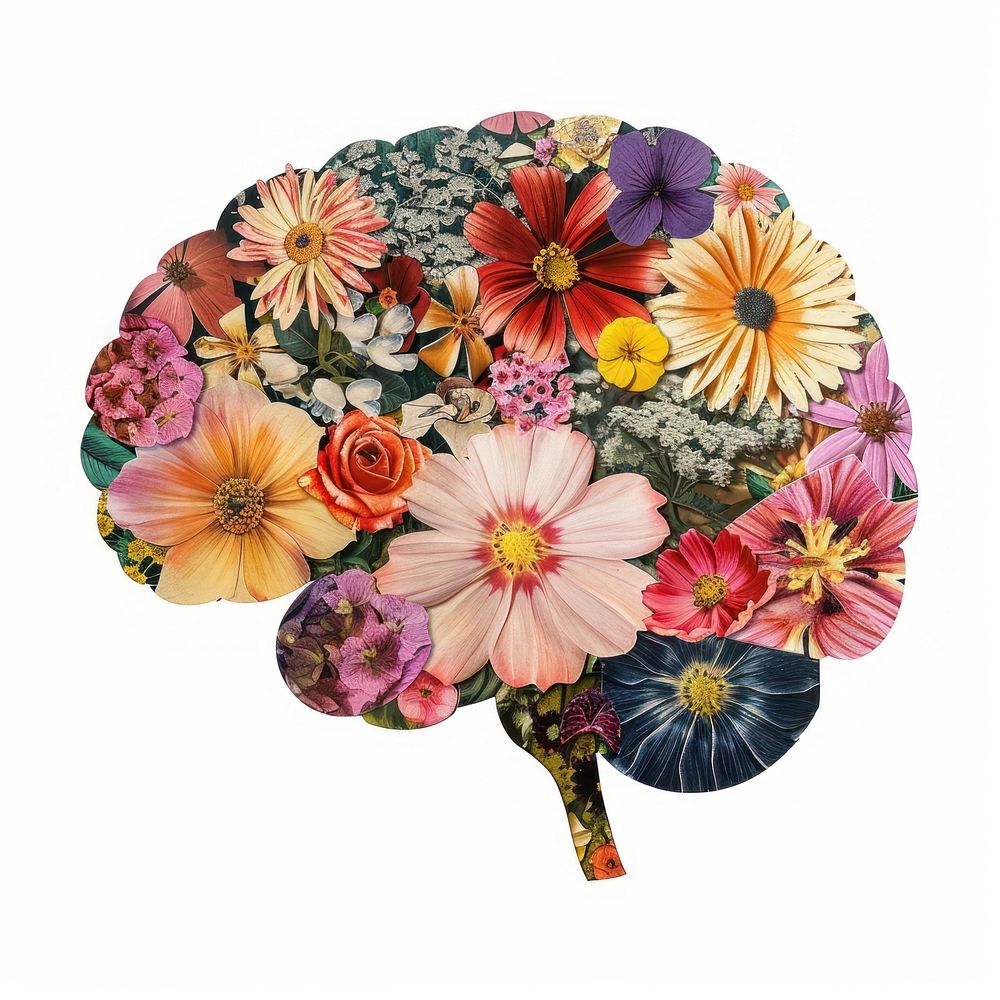 Flower Collage brain pattern flower plant.