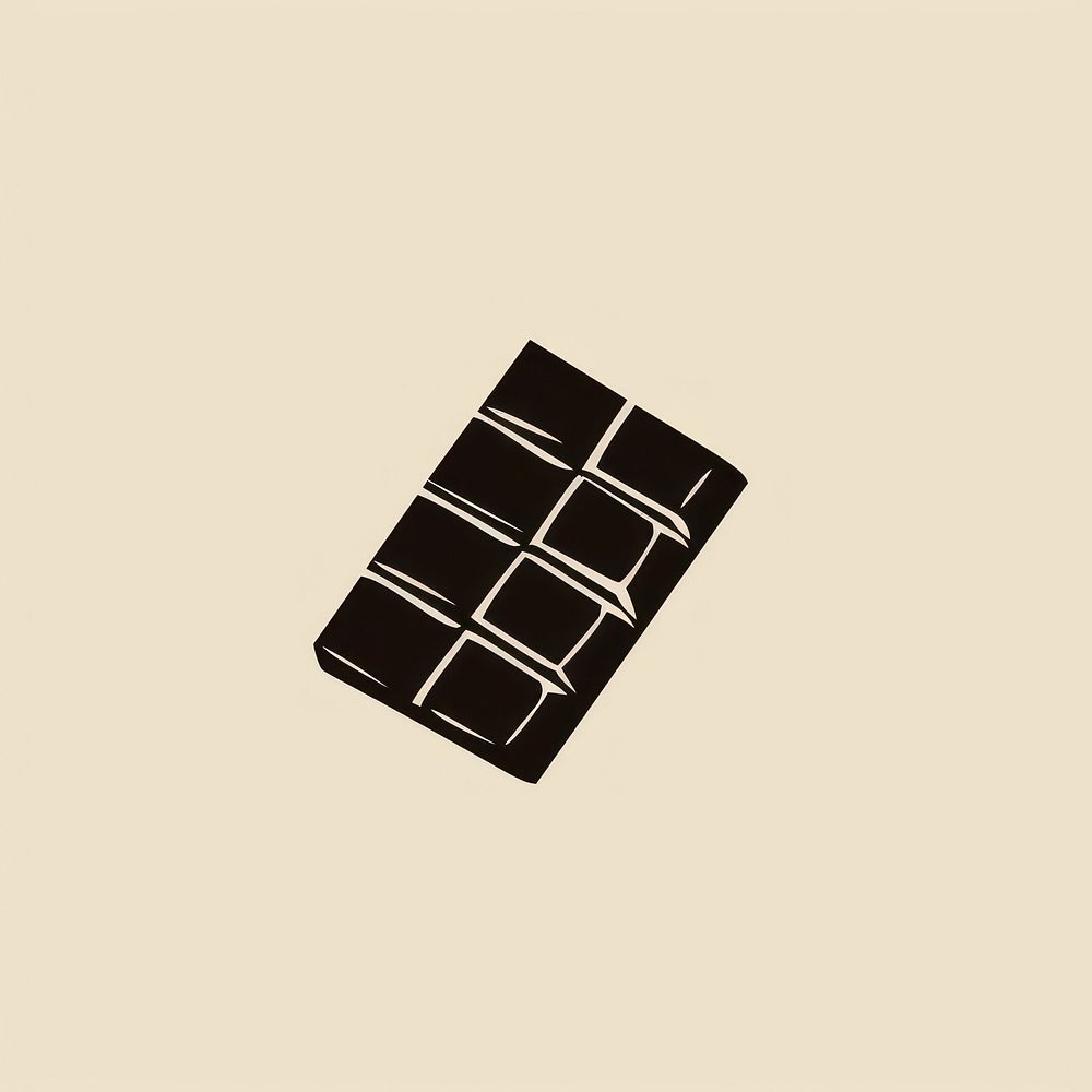 Black minimalist chocolate bar logo design confectionery dynamite weaponry.