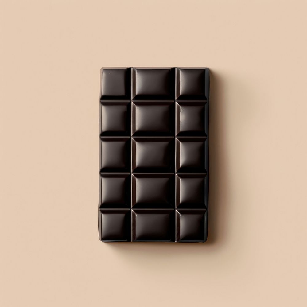 Black minimalist chocolate bar logo design dessert food confectionery.