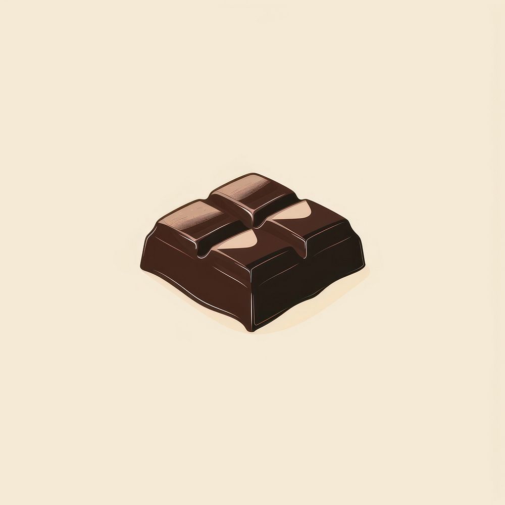 Black minimalist chocolate bar logo design dessert food confectionery.