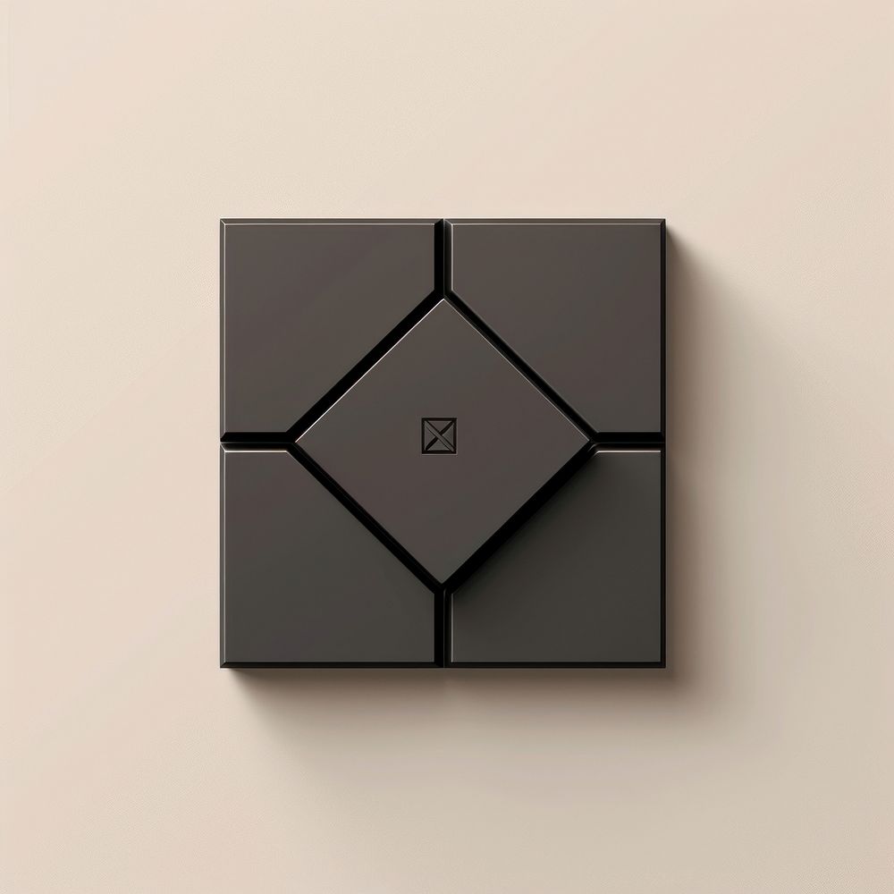 Black minimalist chocolate logo design technology blackboard pattern.