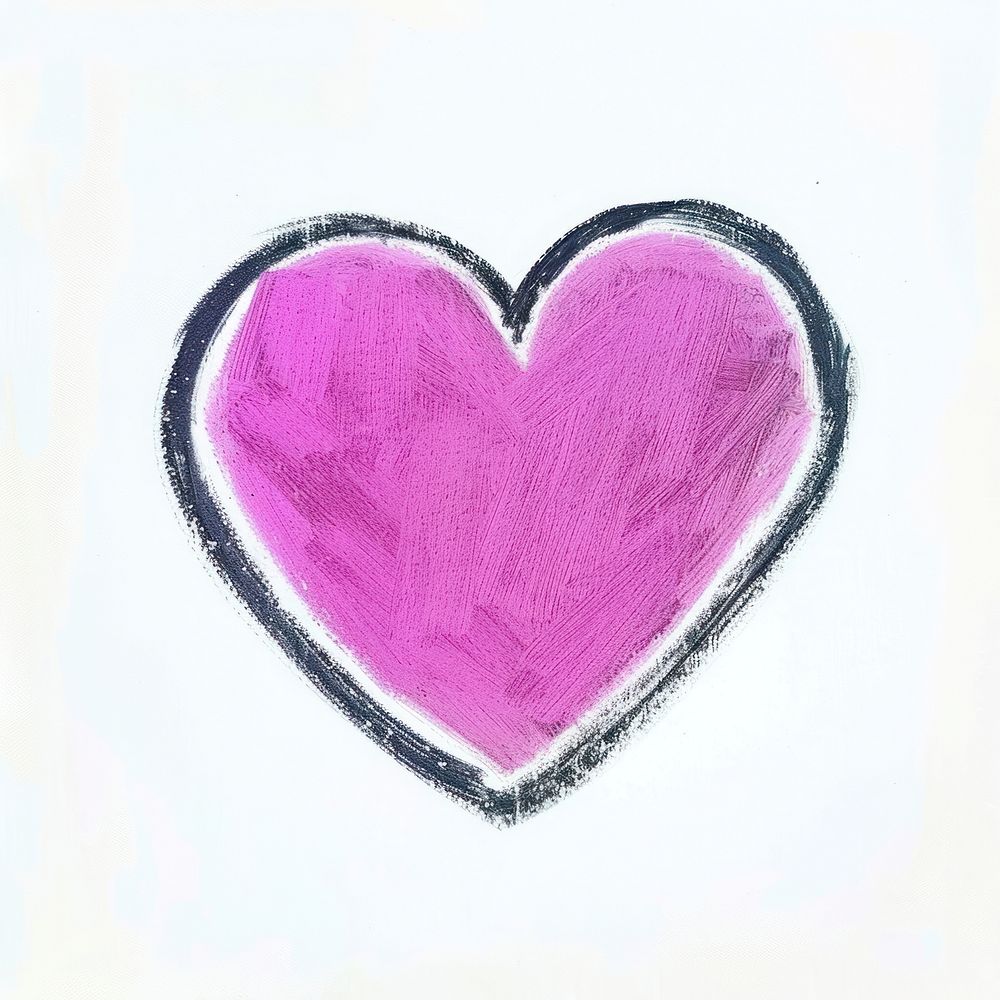 Pink heart backgrounds paint white background.