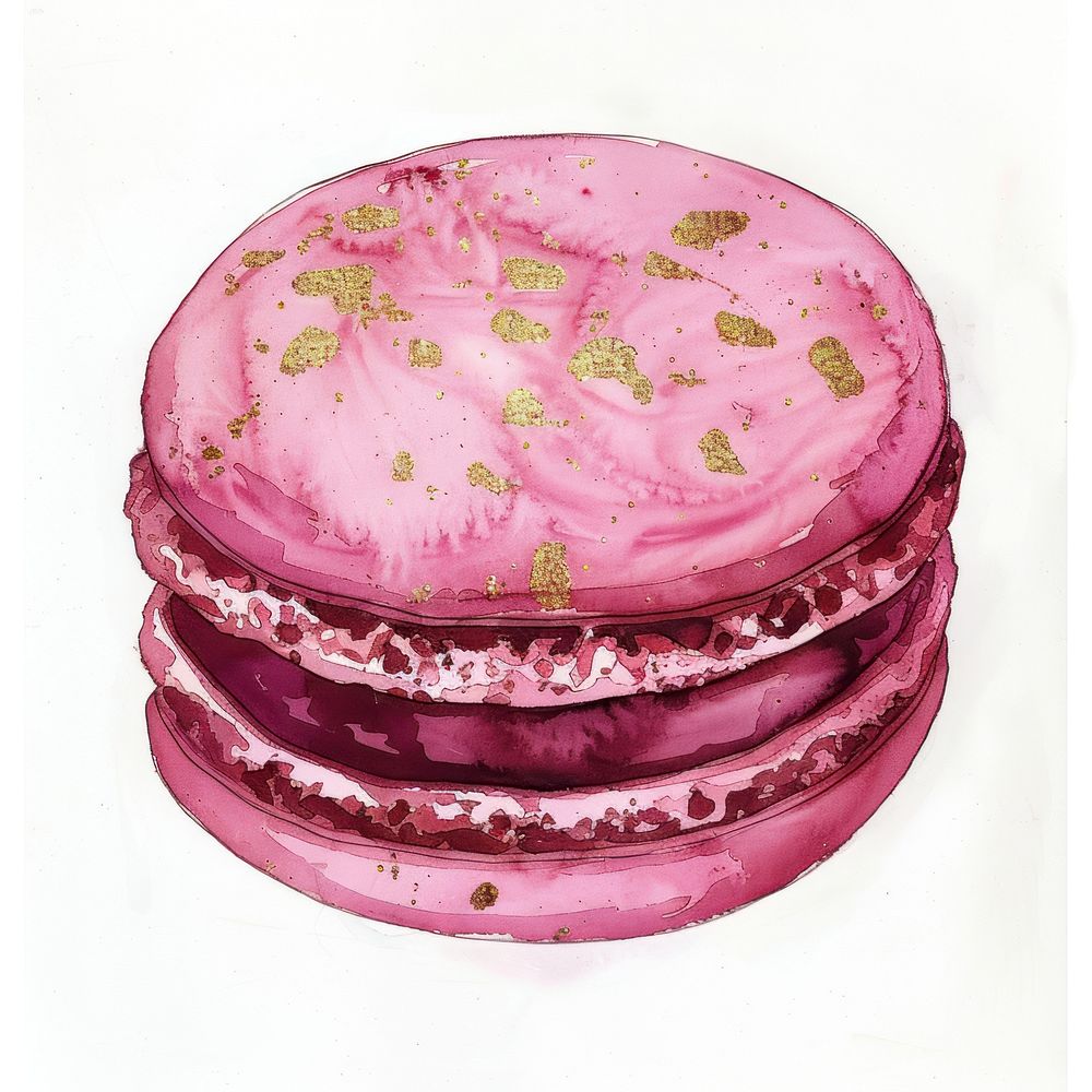 A pink macaron confectionery dessert sweets.