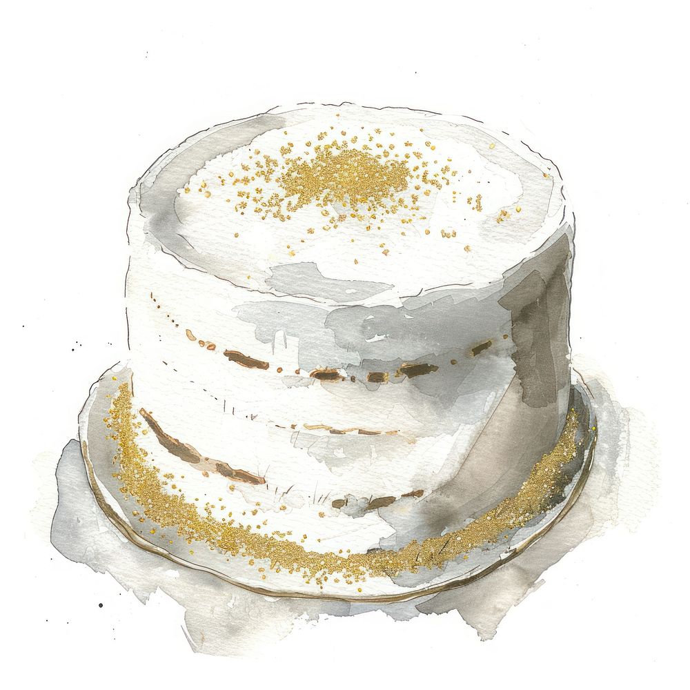 White cake dessert cream creme.