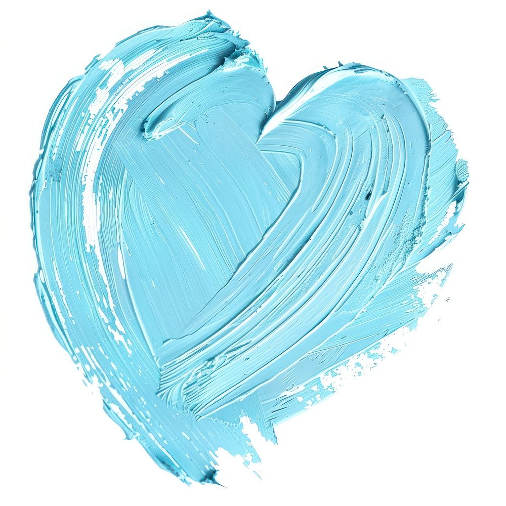 Heart shape brush strokes backgrounds blue white background.