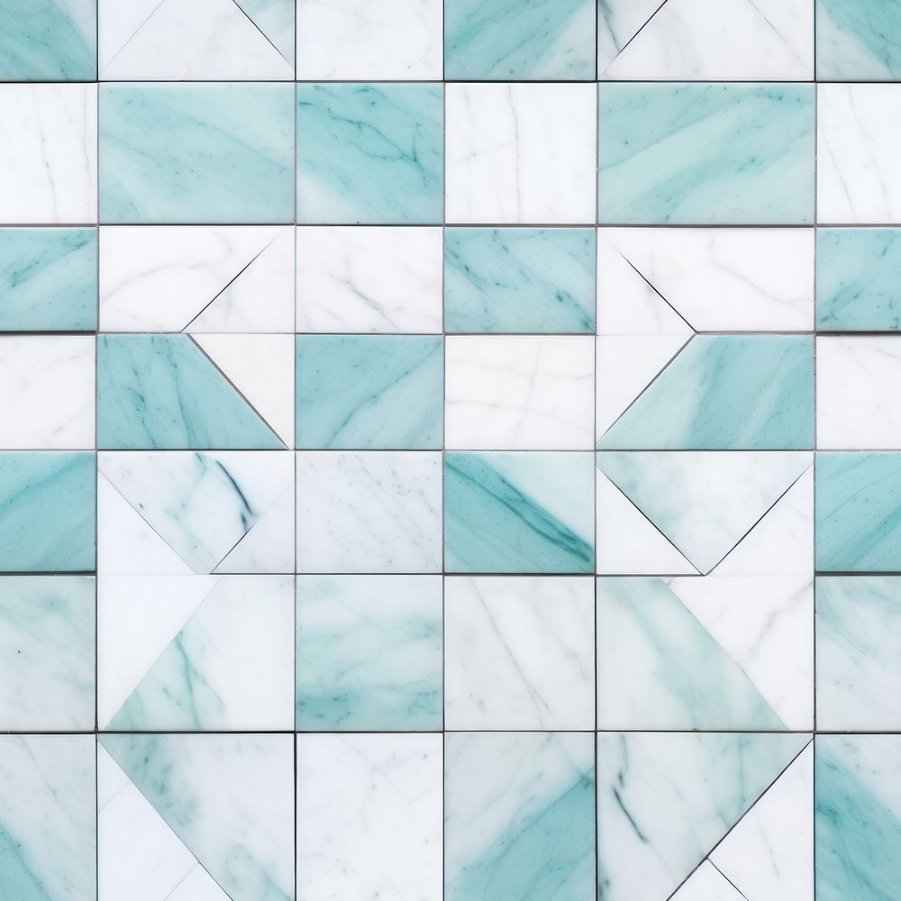 Ocean tile pattern turquoise flooring indoors.