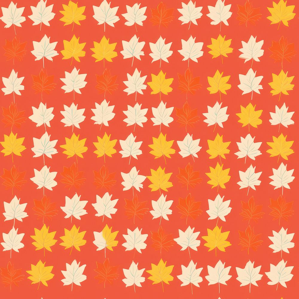 Maple leaves pattern plant paper.