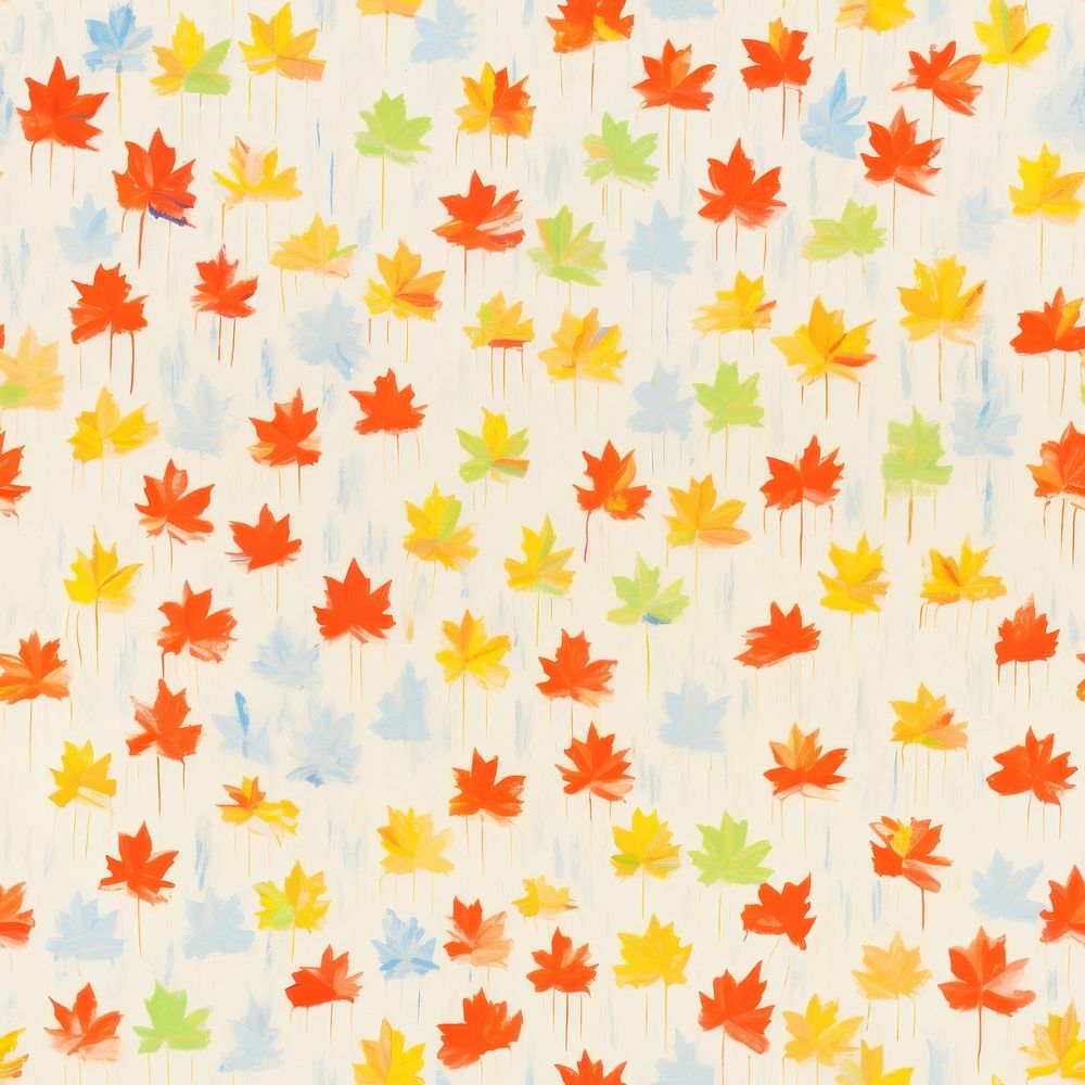 Maple leaves pattern texture plant.