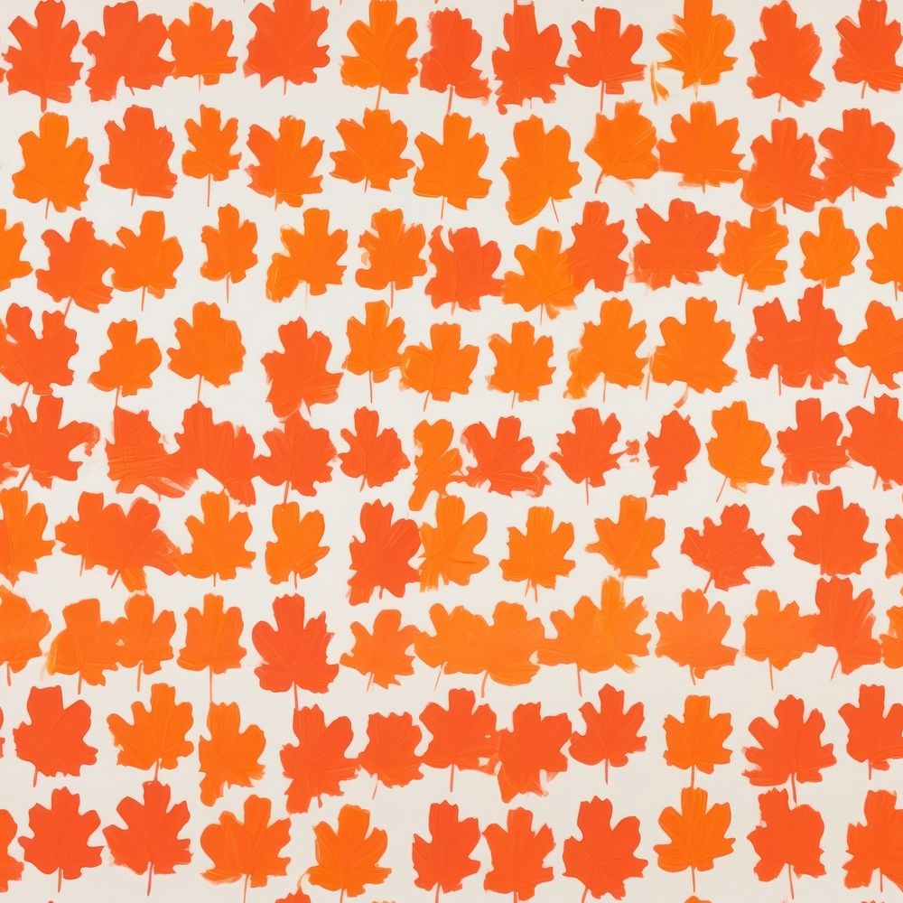 Chubby maple leaves pattern texture plant.