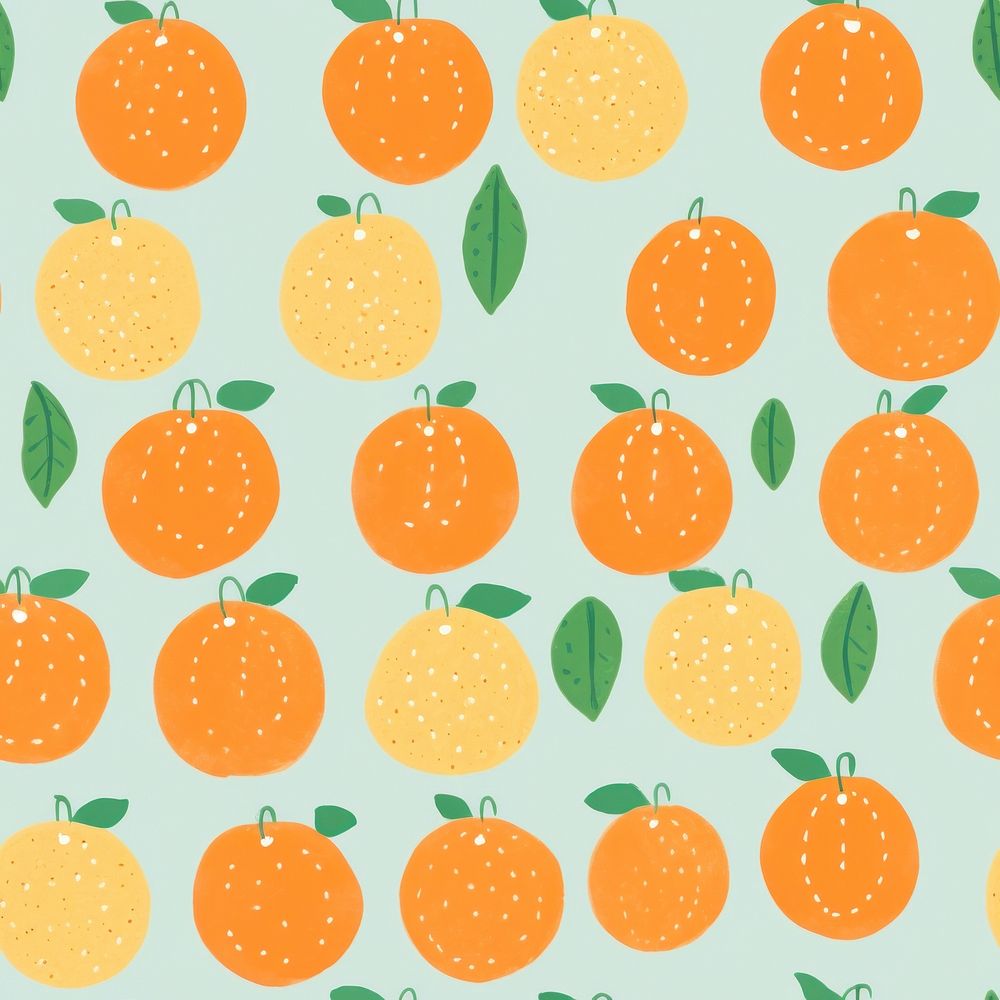 Chubby oranges pattern grapefruit produce.