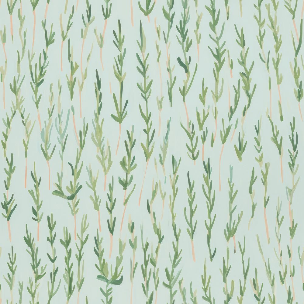 Large rosemary branches pattern texture grass.