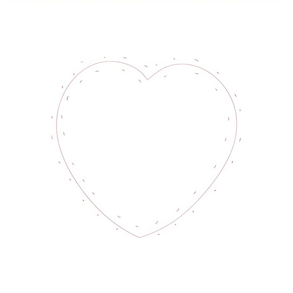 Simple egg doodle symbol heart disk.