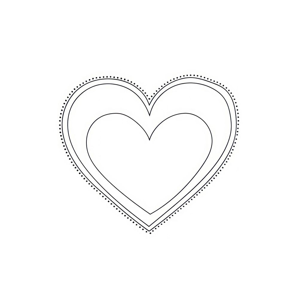 Simple heart doodle accessories accessory jewelry.