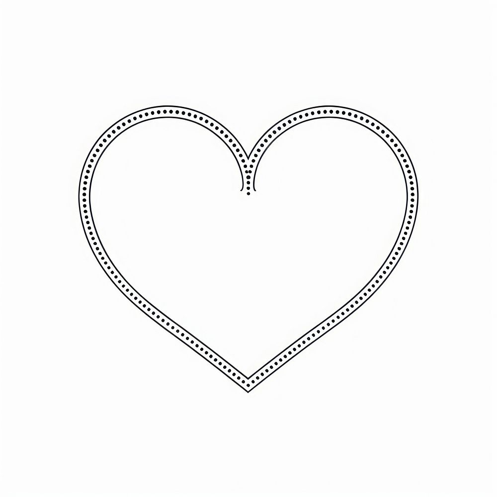 Simple heart doodle.
