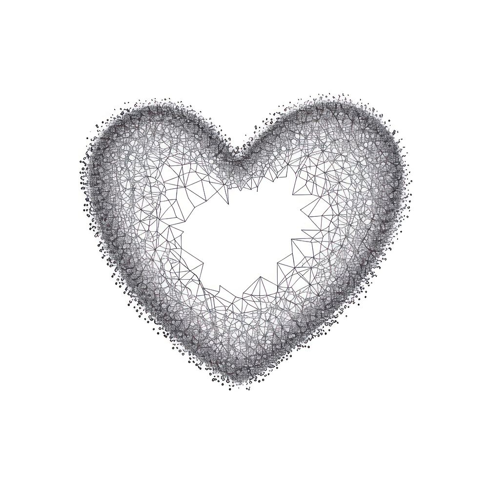 Heart doodle illustrated accessories chandelier.