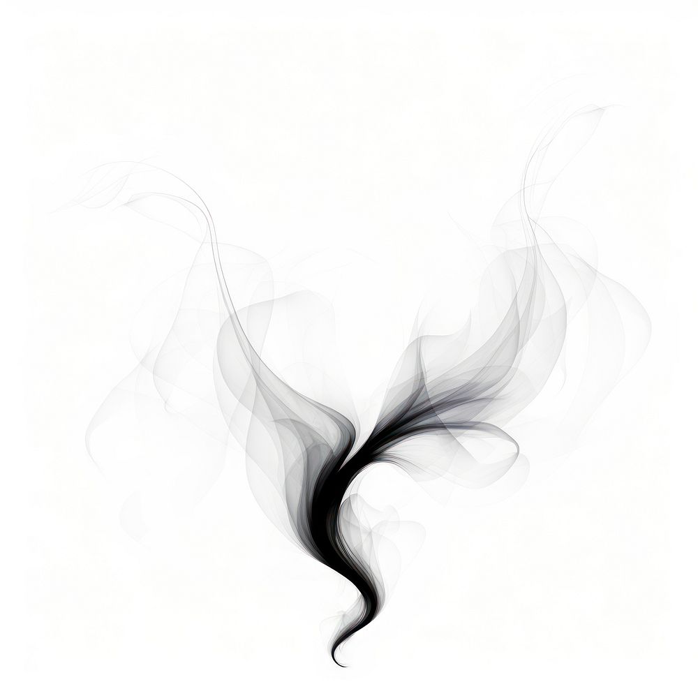 Abstract smoke of butterfly chandelier lamp.