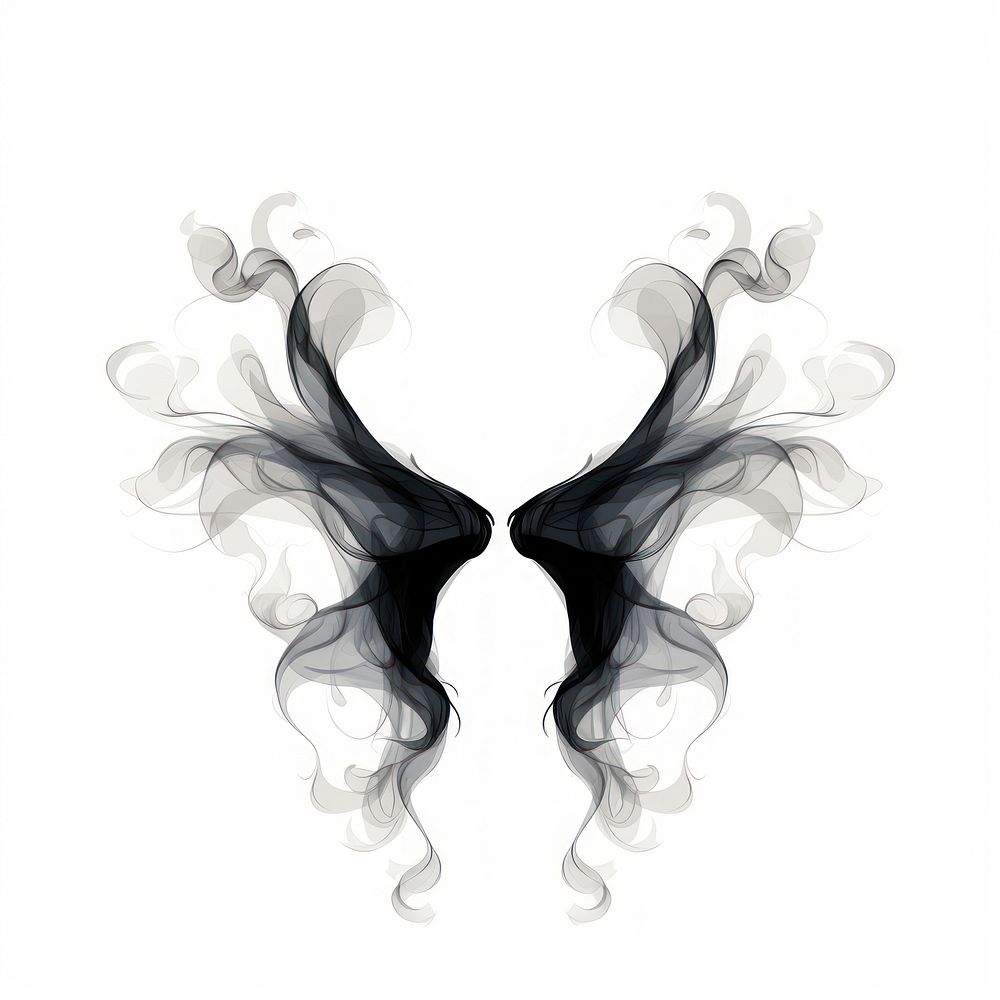 Abstract smoke of butterfly chandelier lamp.
