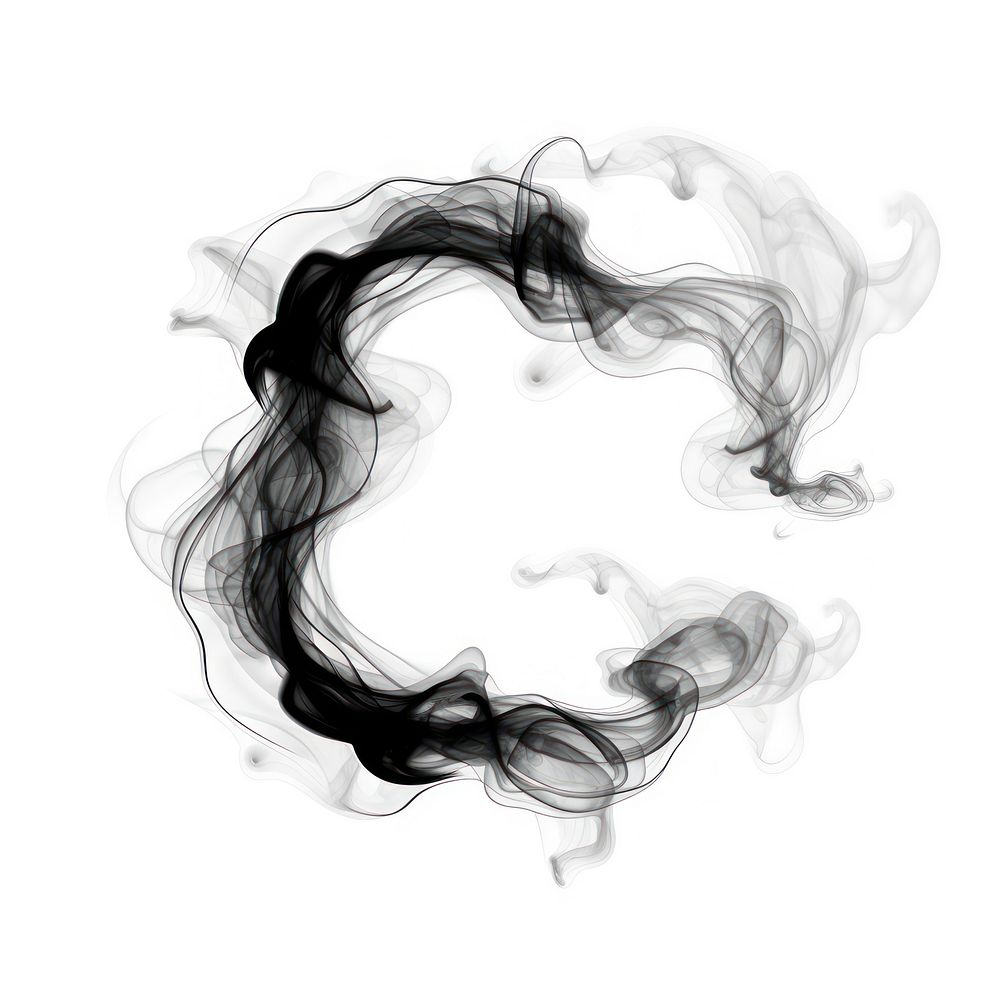 Abstract smoke of circle diaper.