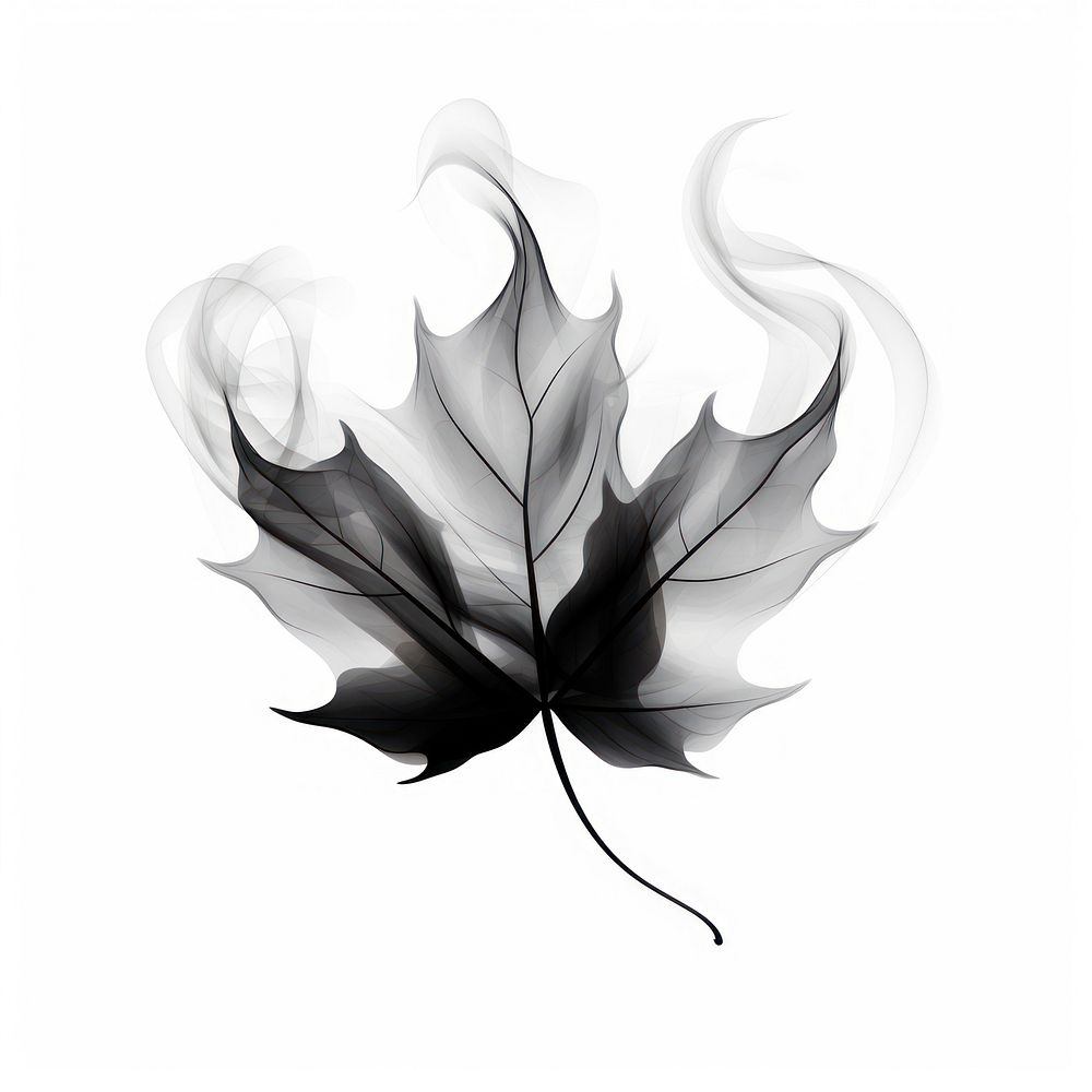 Abstract smoke of maple leaf art chandelier.