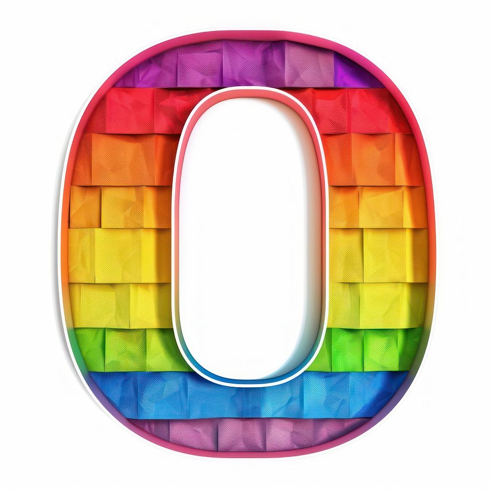 Rainbow with alphabet O furniture crib text.