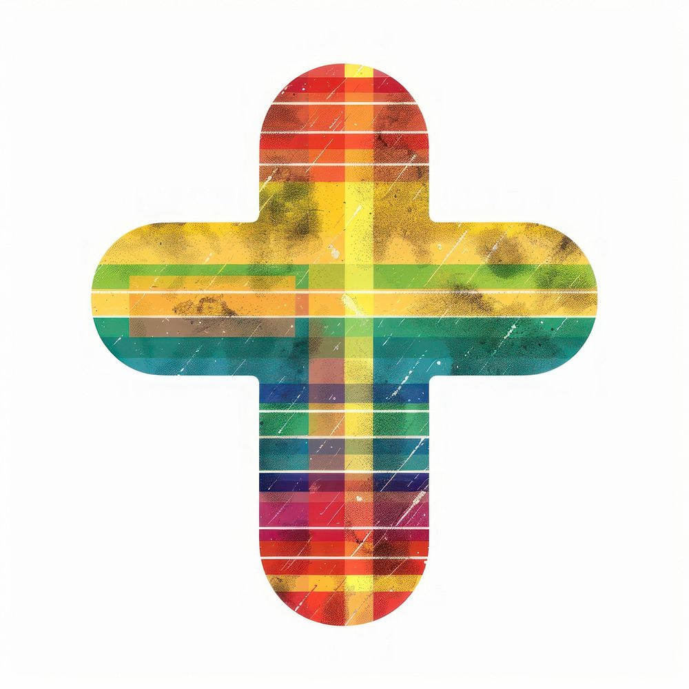 Symbol cross logo.
